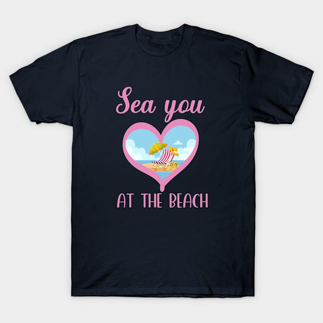 Caribbean cruise Sea you at the beach big ship cruising T-Shirt by Antzyzzz